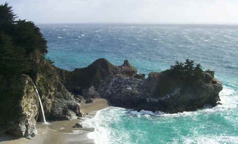 Falls at Julia Pfeiffer Burns State Park