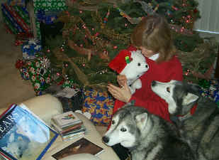 Care shares her gifts with the dogs
