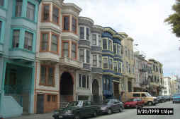 Row houses in North Beach