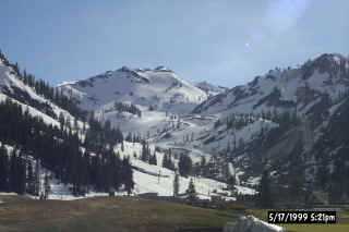 Still snow on the slopes!!!