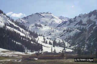 The Squaw Valley Ski area