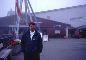 Jon at the tram station