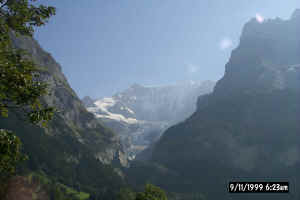 Mist in a mountain canyon