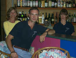 Steve, Kate and Care at Happy Hour