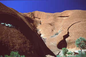 Interior space around Uluru base