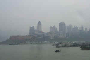 Last view of Chongquing as we cruise down the Yantgze