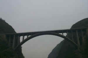 One of the new bridges constructed due to the river flooding