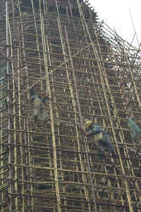 Scaffolding on the Flower Pagoda