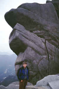 Jon on one of the narrow paths