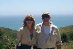 Jon and Care on the Pt. Reyes coastal trail