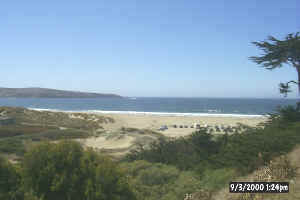 A view of the beach