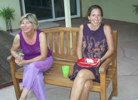 Leslie's mom and sister Amy