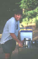 Jon Cooking Dinner