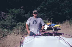 Jon Pitching the tent