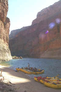 Boats in camp