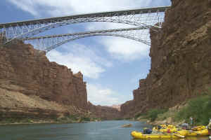 Stop under the Navajo Bridge for our first lunch