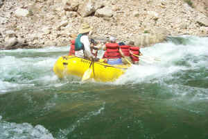 Tom running the rapid