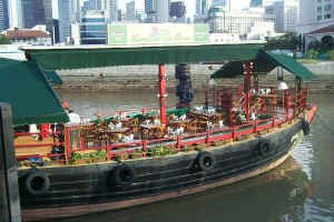 Restaurant on a boat