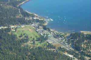 Tahoe City from the Air