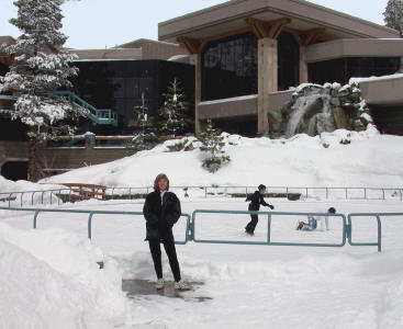 Ice rink or poolside - water sports!