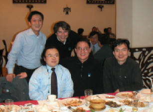 Philip, Mr. Wong, Jon, Doug, Jacob enjoy Thai at the Red Basil