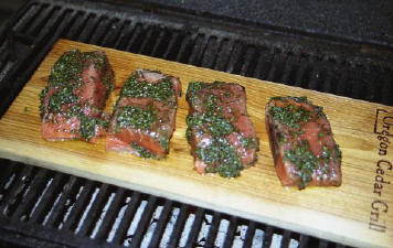 Salmon on a Cedar Plank