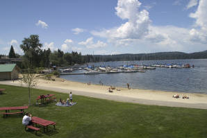 Beach downtown in McCall