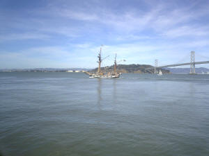 Bay Bridge and Hawaiian Chieftan