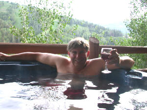 Jon Spa with Wine