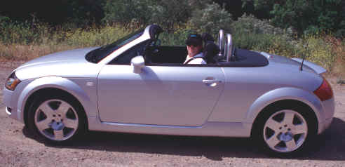 Jon with his new Audi TT Roadster in Pt. Reyes