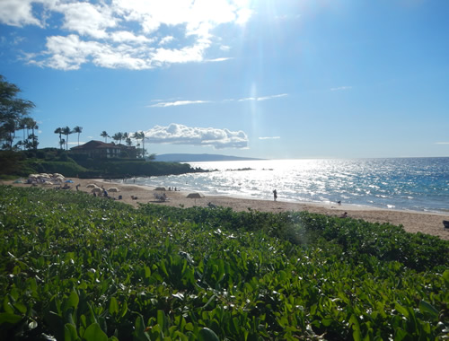 The beach - more tranquil