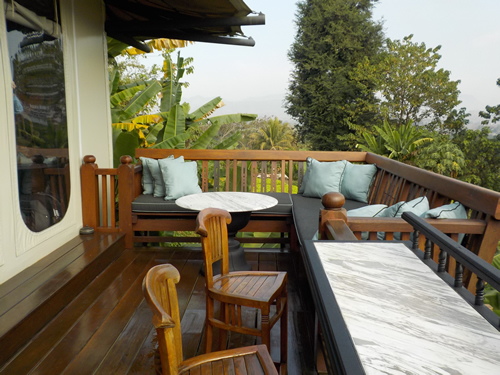 Rosewood tent balcony