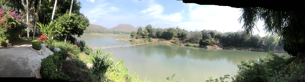 Confluence of Mekong and Nam Khan rivers