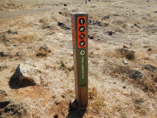 Old Quarry Trail Sign