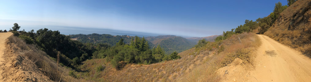 Coast Ridge Road panorama