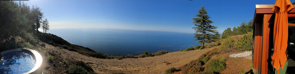 Sunrise panorama from room