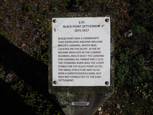 Black Point Placard