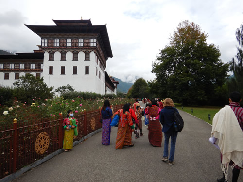 Entering Tsechu Festival