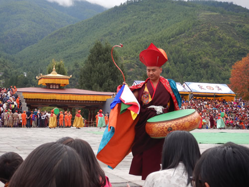 Tsechu Festival Monk