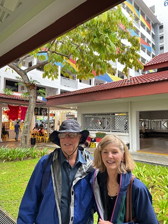 At the hawker food court