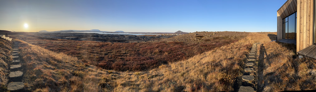 Lake Mývatn from Fosshótel