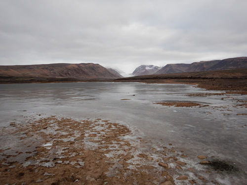 Scoresby Sund Glacier with Ice